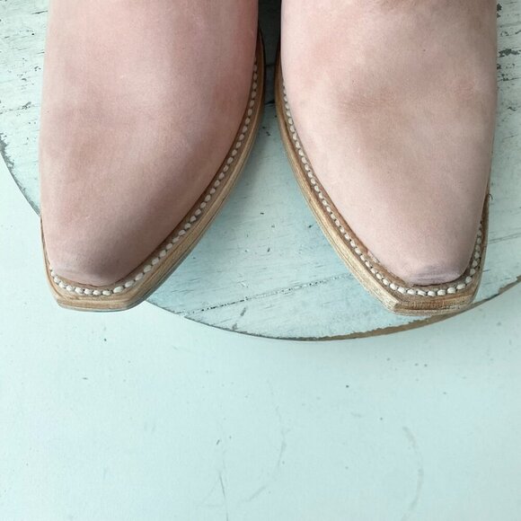 Lane EMMA JANE Womens Cowboy Bootie 9 Western Pink Cowgirl Short Ankle Boots - Picture 6 of 11